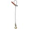 Hsi Sngl Leg Wire Rope Slng, 2 in dia, 18ft L, Flemish Loop to Eye Hook, 37 ton Capacity 105B2XEHD-18 - alternate 1